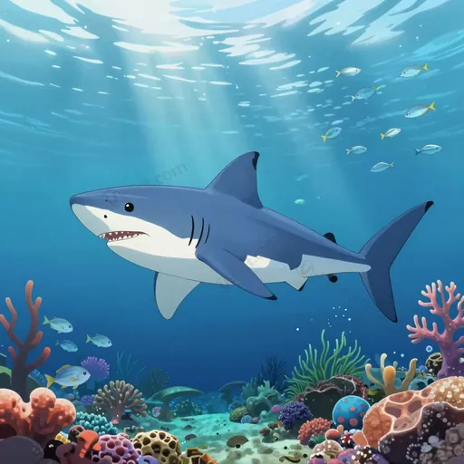 great blue shark