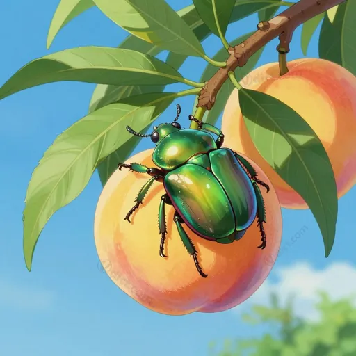 green june beetle