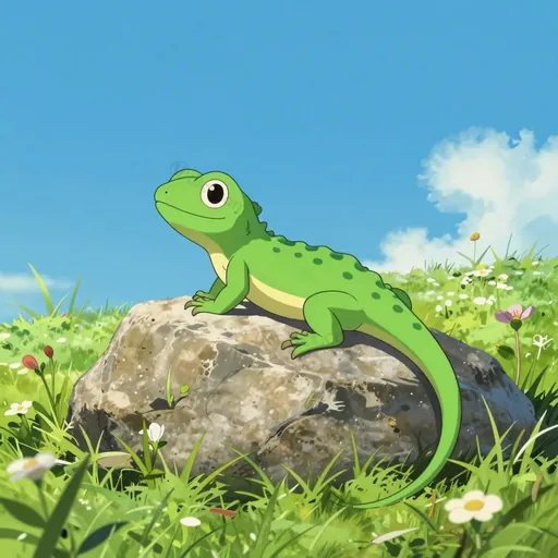 green lizard