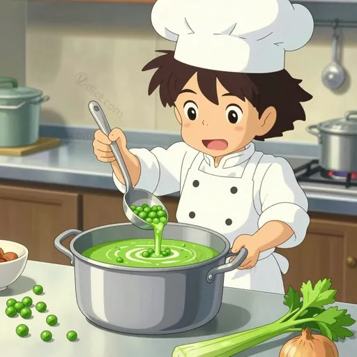 green pea soup