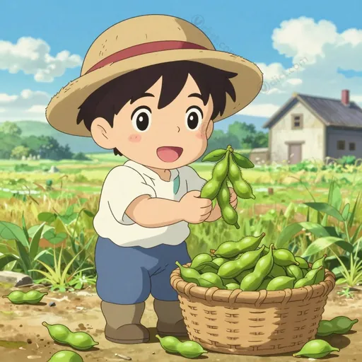 green soybean