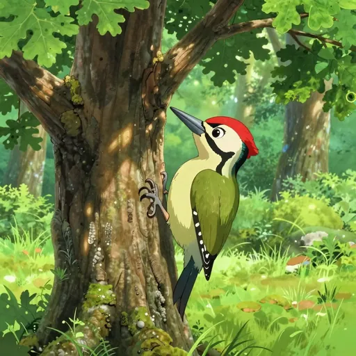 green woodpecker