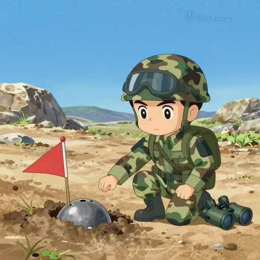 ground-emplaced mine