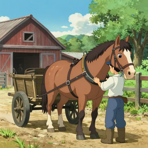 harness horse