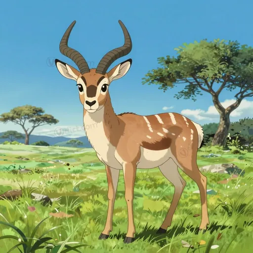harnessed antelope