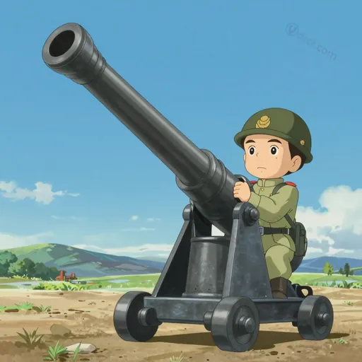 high-angle gun