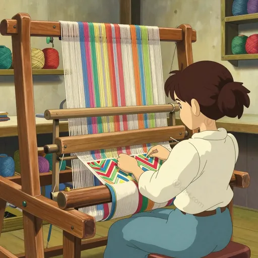 high-warp loom