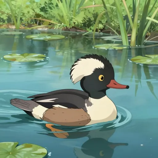 hooded merganser