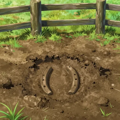 hoof-mark
