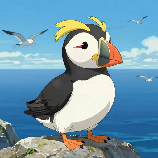horned puffin
