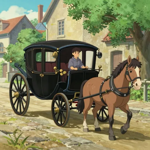horse-drawn