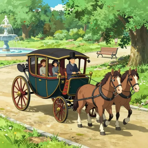 horse-drawn vehicle