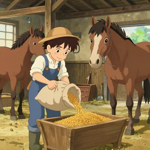 horse grain