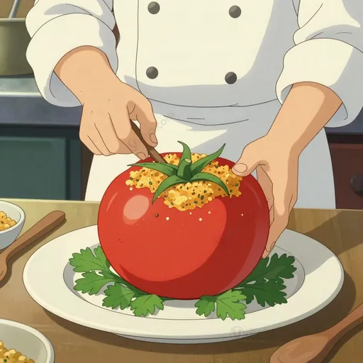 hot stuffed tomato