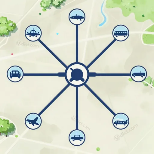 hub-and-spoke system