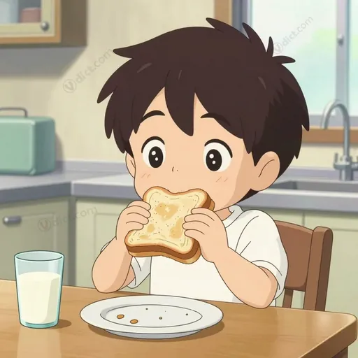 hungrily