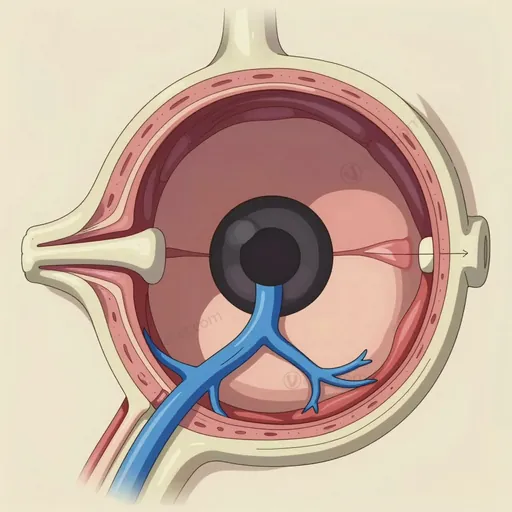 inferior ophthalmic vein