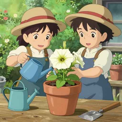 large white petunia