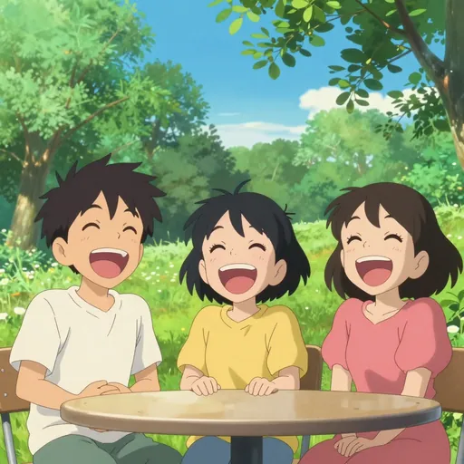 laugh loudly