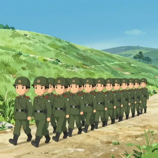 line of march