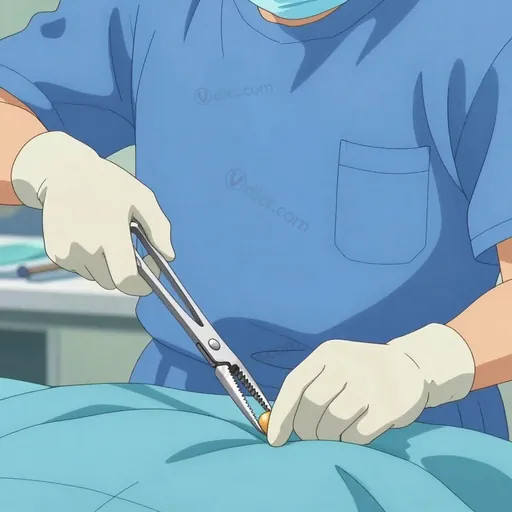 lion-jaw forceps