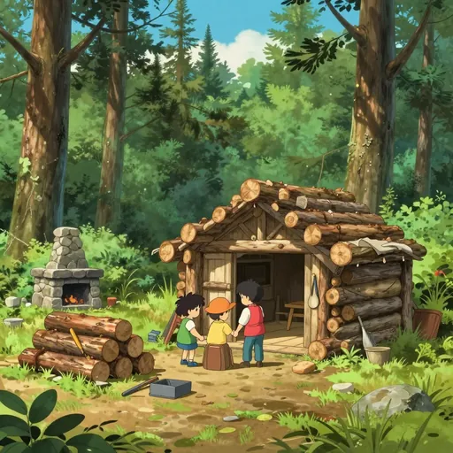 log-hut