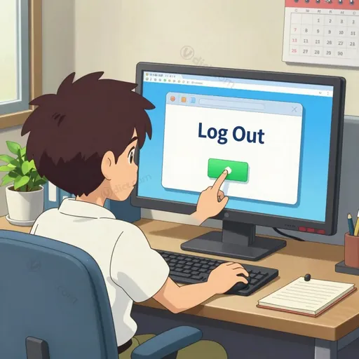 log out