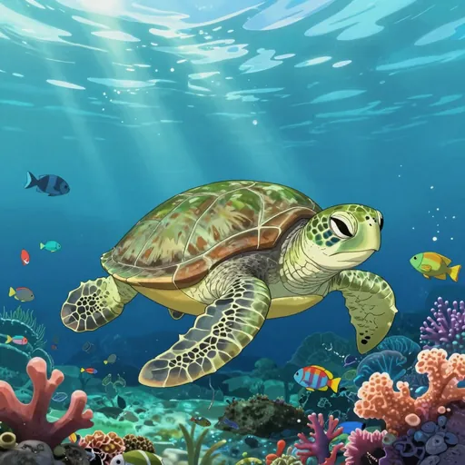 marine turtle