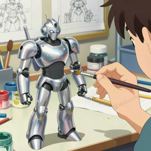 metallic-coloured