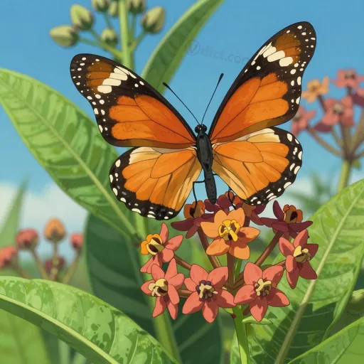 milkweed butterfly