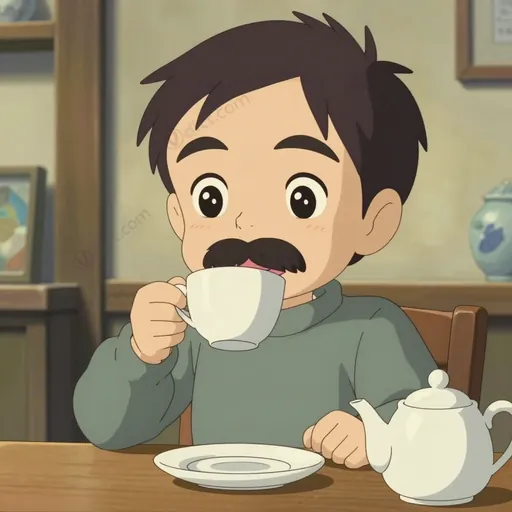 moustache cup
