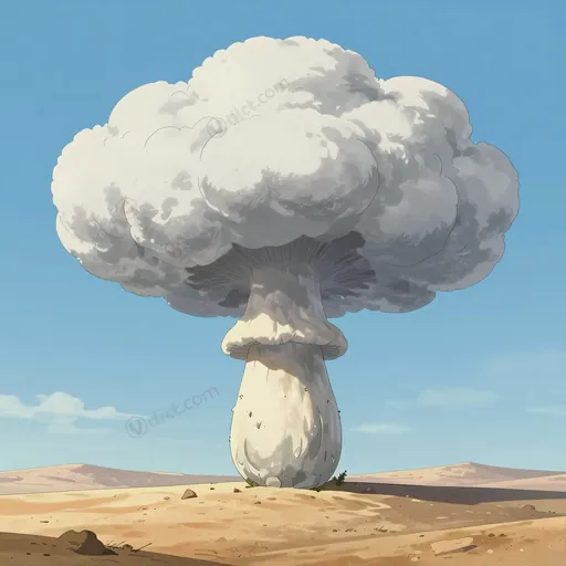 mushroom-shaped cloud