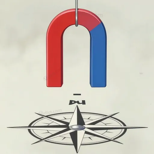 negative magnetic pole
