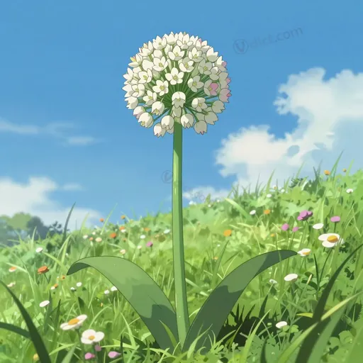nodding wild onion