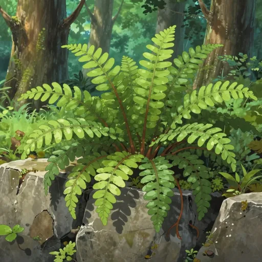 oblong woodsia