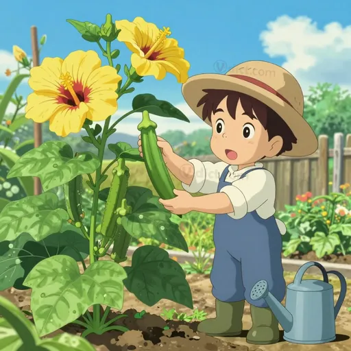 okra plant