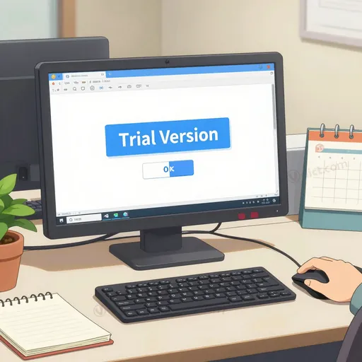 on trial