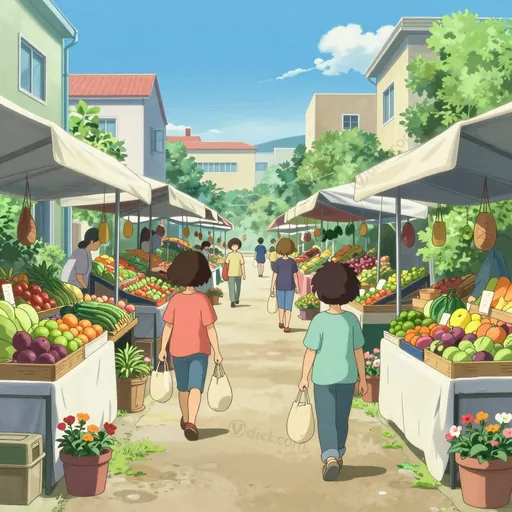 open-air marketplace
