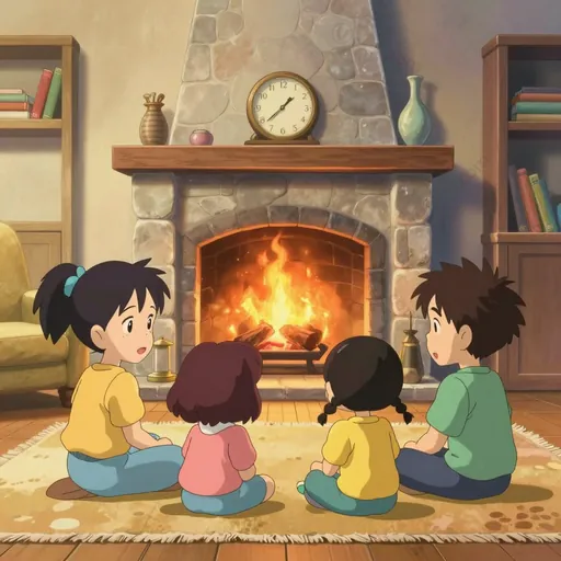 open fireplace