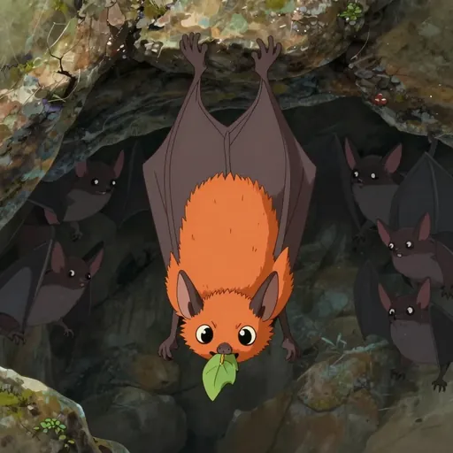 orange horseshoe bat