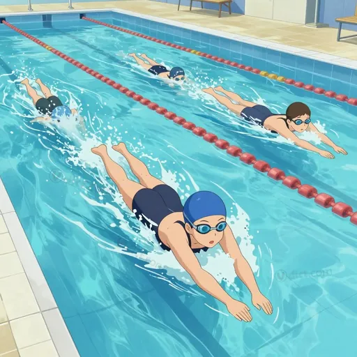 outswam