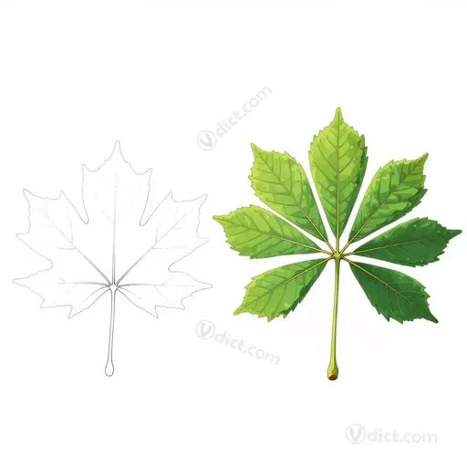 palm-shaped