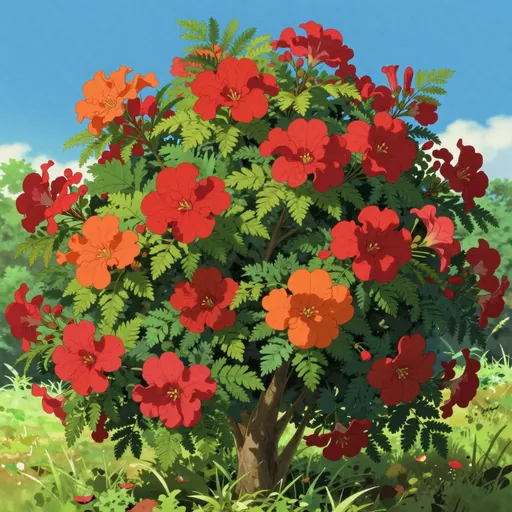 peacock flower