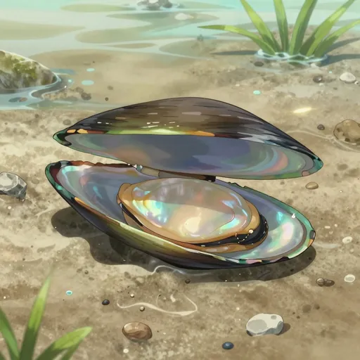 pearly-shelled mussel