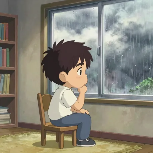 pensively