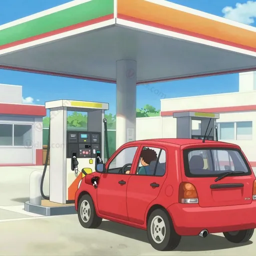 petrol station