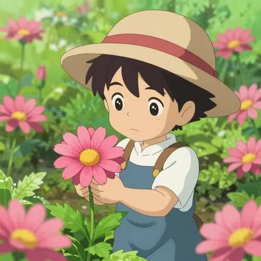 pink paper daisy