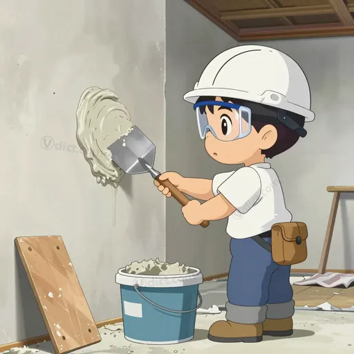 plastering