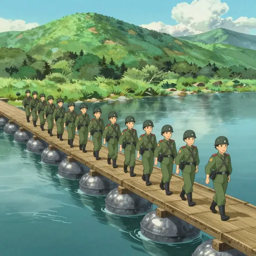 pontoon bridge