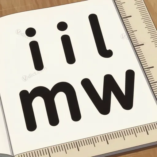 proportional font